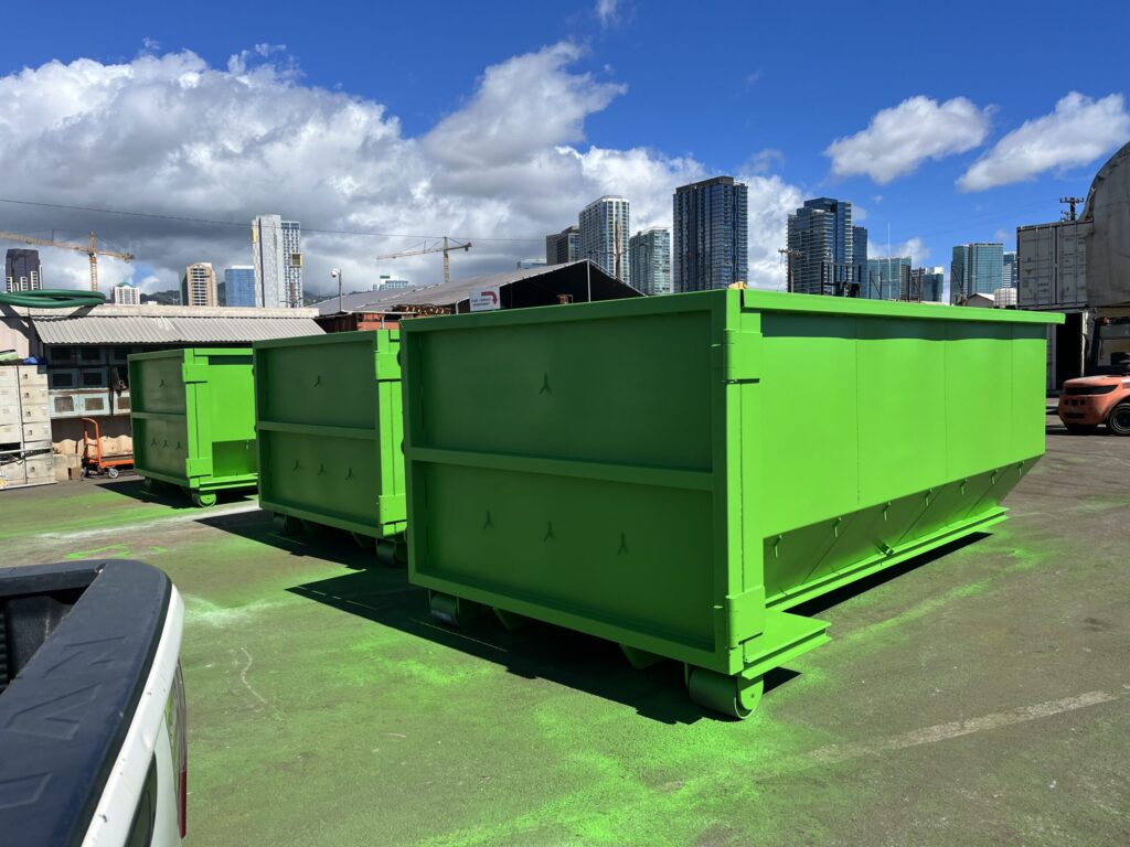20 Yard Roll-Off/Hooklift Dumpster In Hawaii. HIWASTE MFG