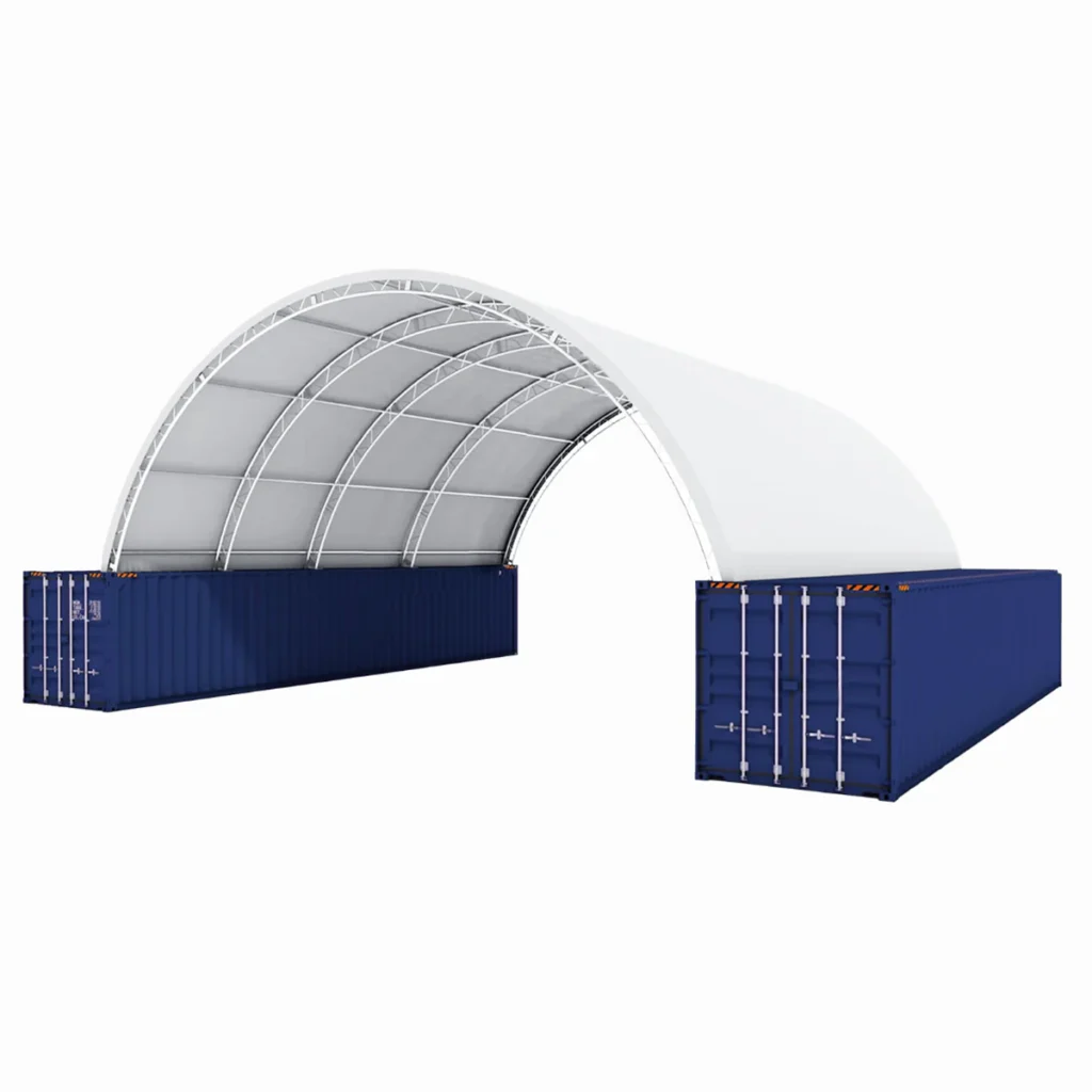 40'x40'x15' Double Truss Container Tent In Hawaii